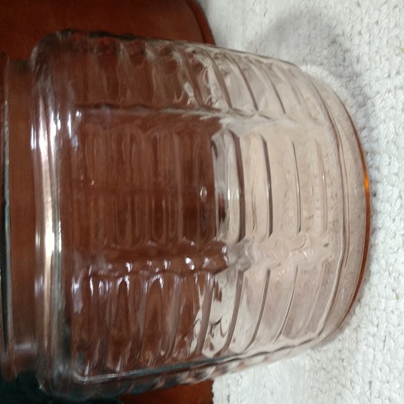 Vtg Anchor Hocking Pink Depression Glass Princess Cookie Cracker Jar Base Only - Picture 2 of 7